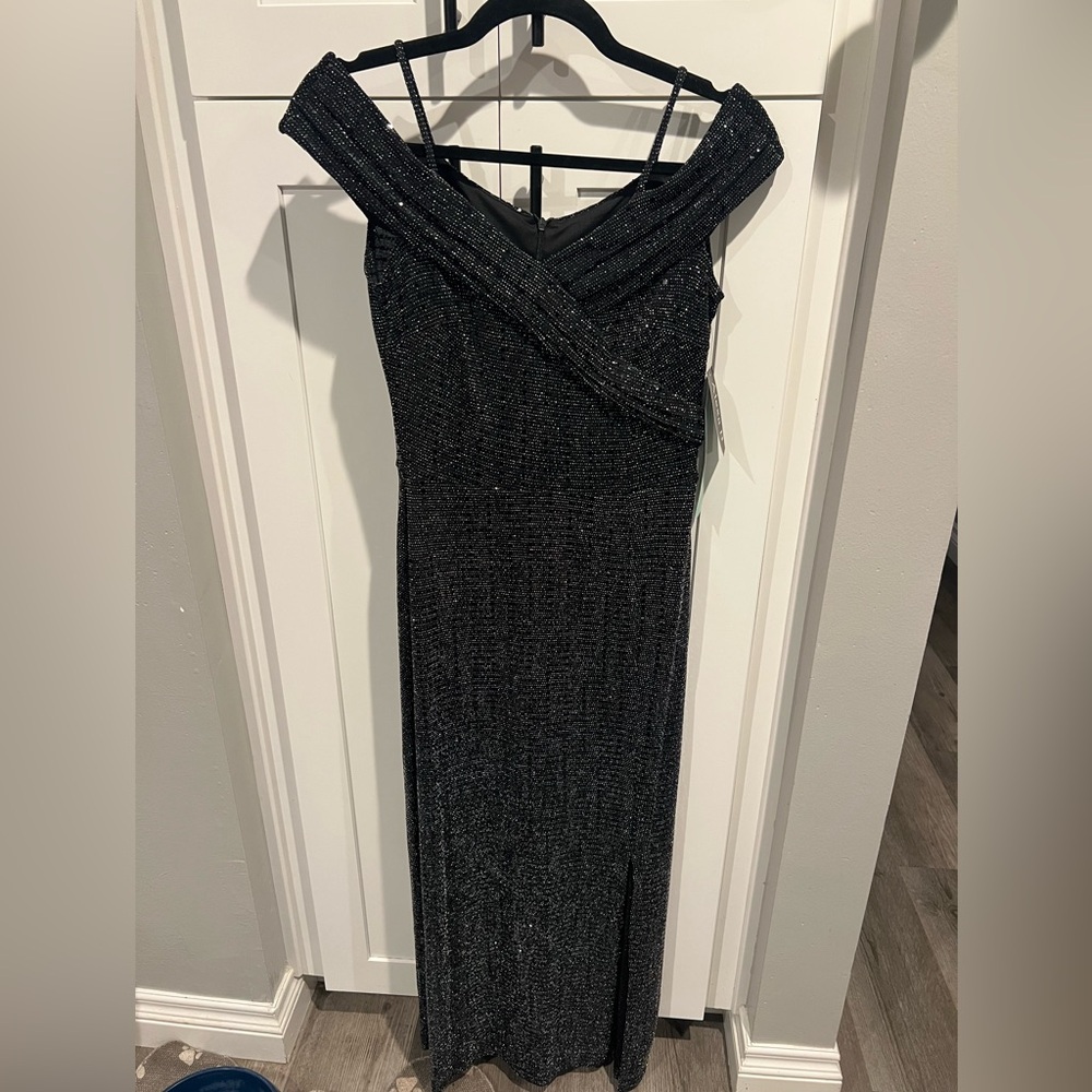 Black Sparkle Evening Gown - Picture 3 of 8
